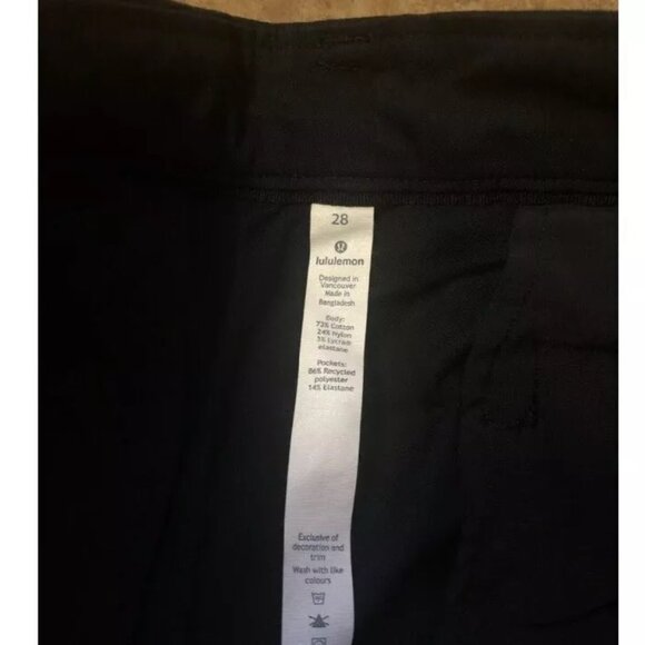 Lululemon Commission Pants, Men's Size 28x28, True Navy, Swift Cotton - Picture 5 of 10